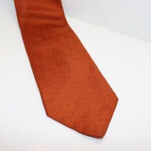 Walter Pies by Prince Igor Silk Necktie Burnt‎ Orange 4” Wide